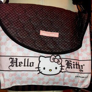 TupperWare Hello Kitty pink and brown big insulated shoulder tote diaper bag